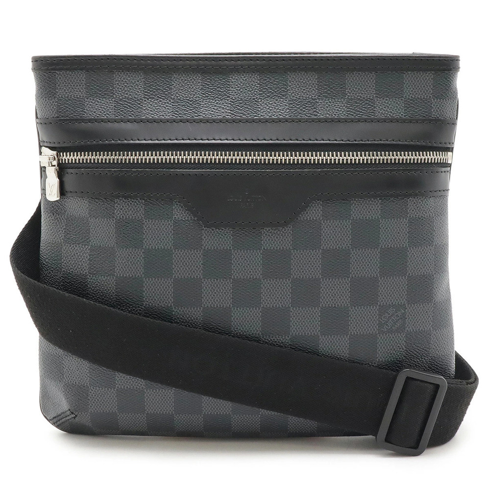 LOUIS VUITTON Damier Graphite Black Thomas Crossbody Bag Square